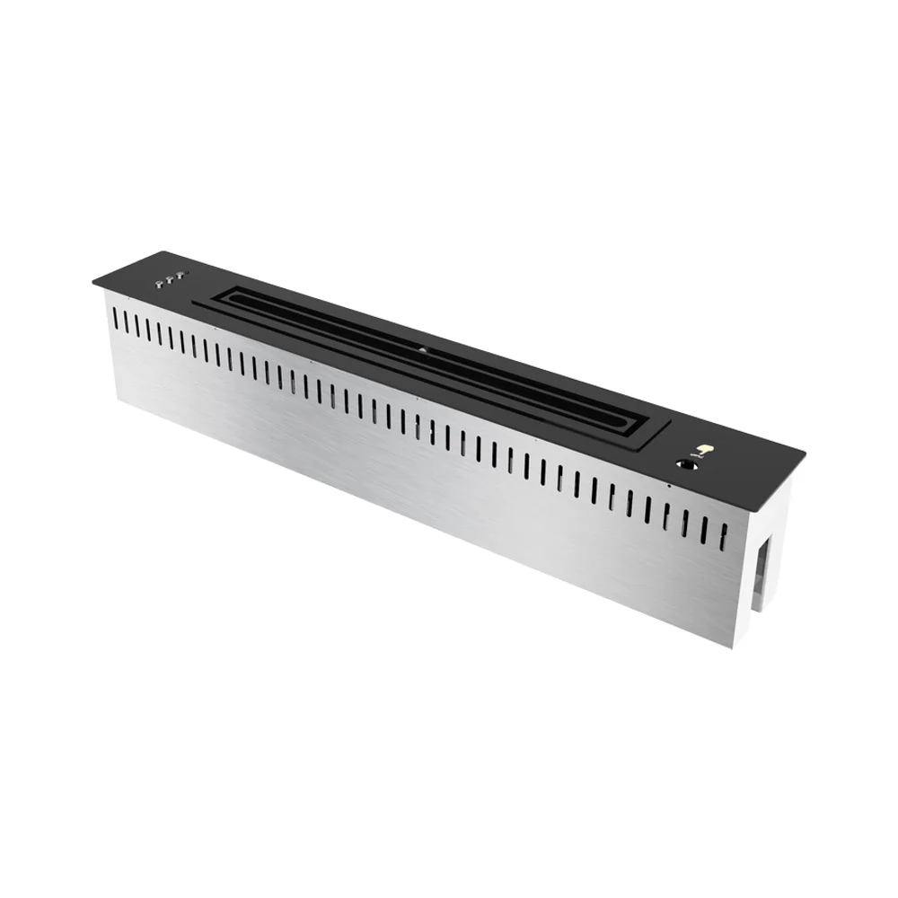 Modern 600mm Freestanding Bio Ethanol Fireplace Burner Wood Inserted Decorate for Hotel & Villa Outdoor Steel Metal Material