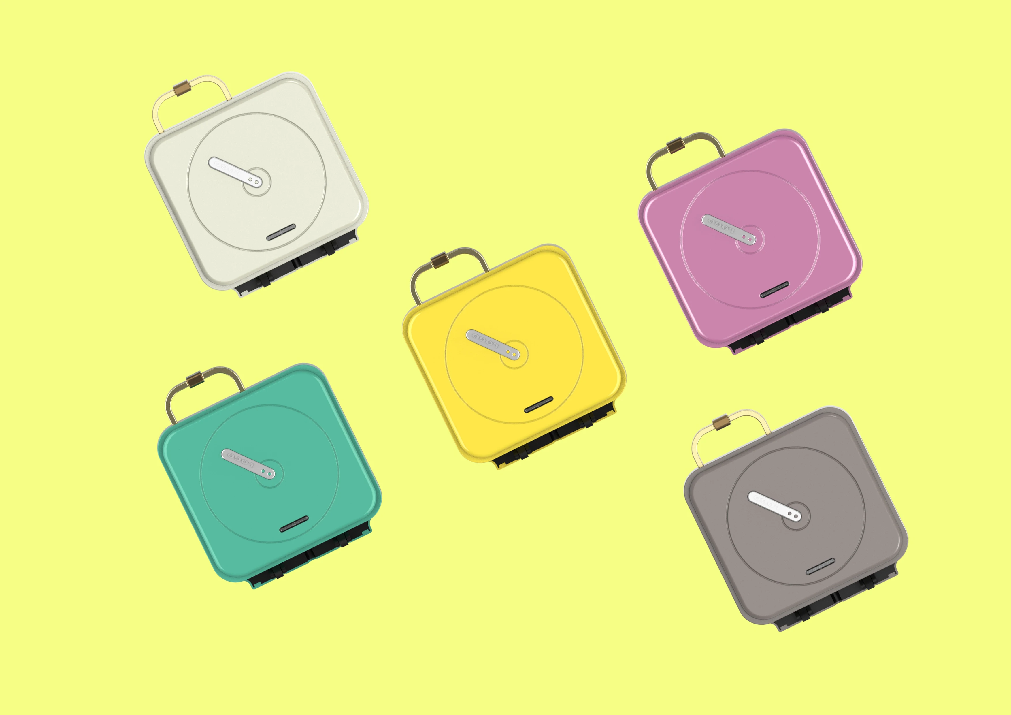 Новинка 2021 года, лидер продаж в Корее, антипригарная вафельница 4 в 1 для сэндвичей