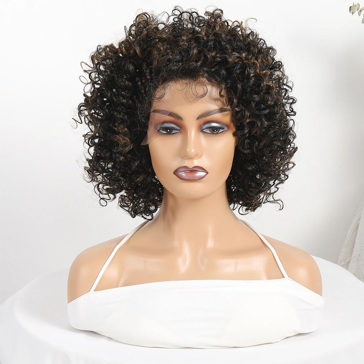 Newlook Foreign trade African black short hair and fluffy small curly hair new chemical fiber hair wigs