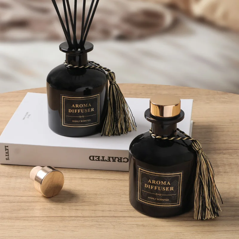 Natural Liquid Plant Essential Oil Aroma Home Room Scent Fragrance Luxury Reed Diffuser With Stick