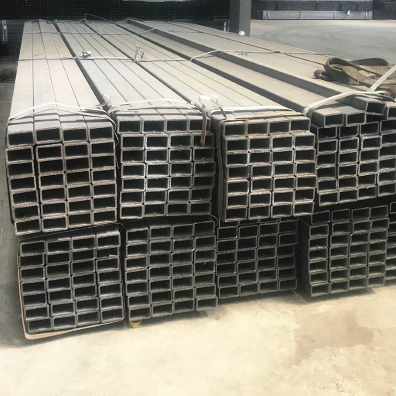 S355 black square pipe iron rectangular hollow section tube welded square pipe 1x2