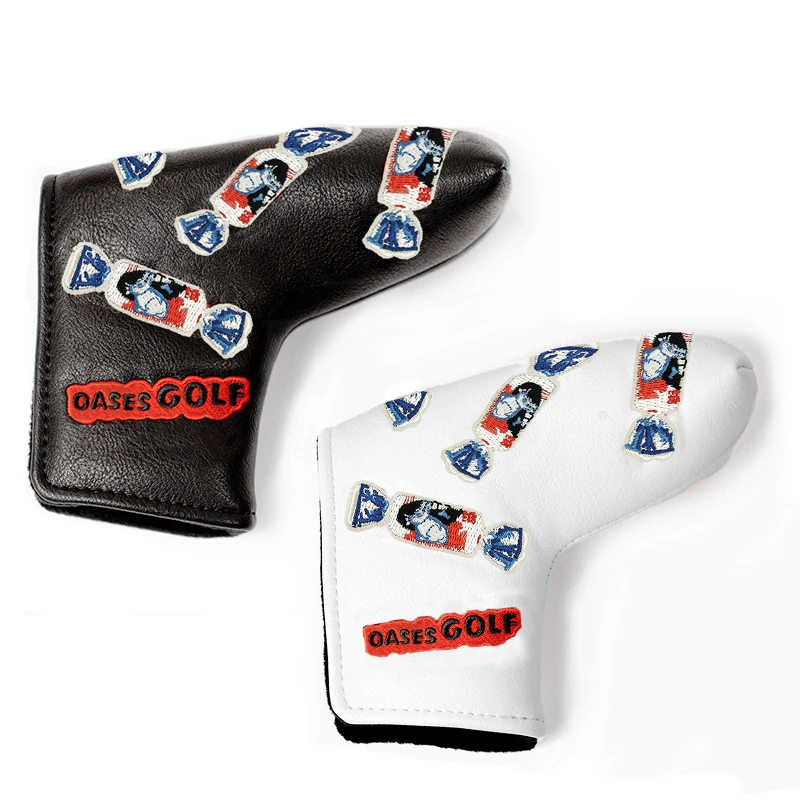 High Quality Custom Real Genuine Leather Putter Golf Head Cover