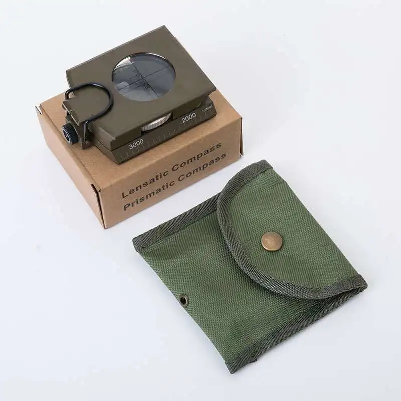 
Metal Army Military Compass Waterproof ,Foldable Design with Map Scales for Navigation , Hunting ,Hiking ,Camping 