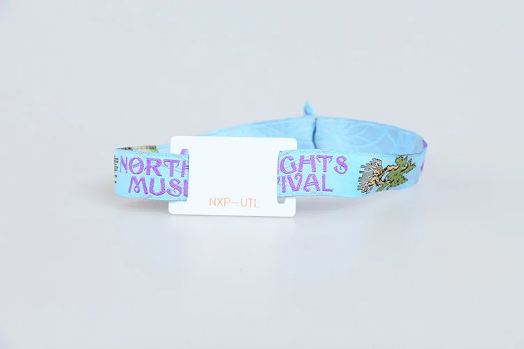 Adjustable festival Events Passive Bracelet fabric NFC Smart RFID Wristband
