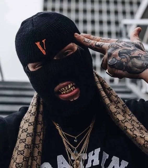 Winter  WARM hip hop 3 Holes  Knitted Face Cover AK 47 savage Ski Mask  Balaclava HAT for riding cycle