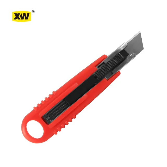 ABS pocket plastic ergonomic handle retractable safety knives