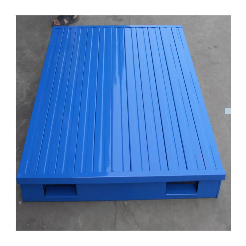 Heavy Duty Slatted/Solid Steel Pallet P/C Blue or Light Grey Finished Standard Supply