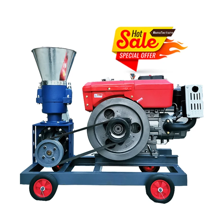 2.5mm 3mm 4mm 5mm poultry fish feed processing pelletizadora machine 220v/380v Grinding disc feed pelletizer pellet machine