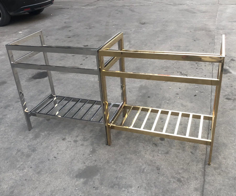 shine gold stainless steel metal vanity frame Deck mounted luxury Dual handle Wheel handle Antique Brass black Bathroom basin