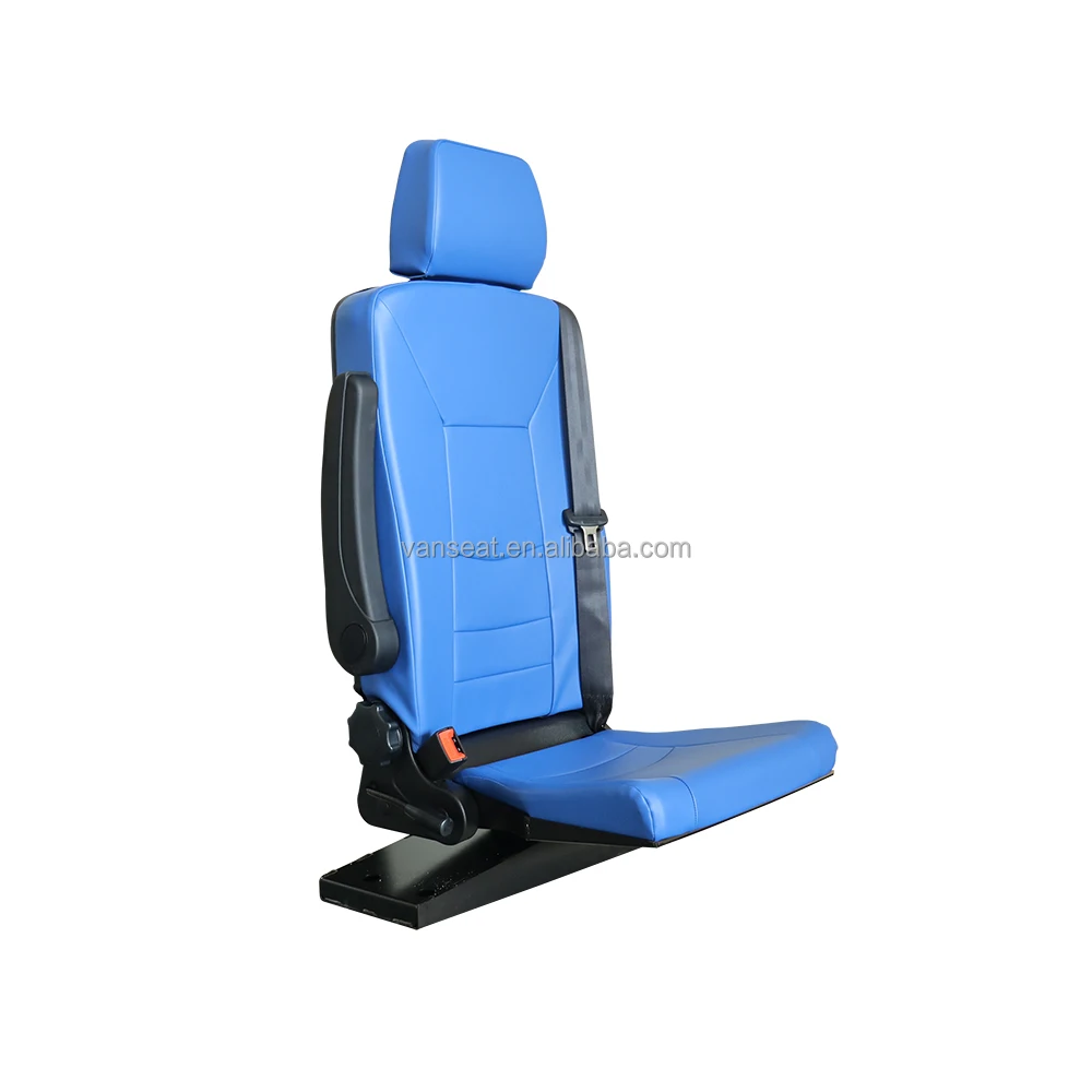 car interior New design custom side adjustable reclining bus seat with lifted armrest 3 point belt passenger driver