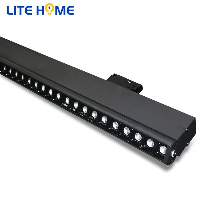 Single track grill light 3FT 30w led track light Modern design for supermarket Commercial light office
