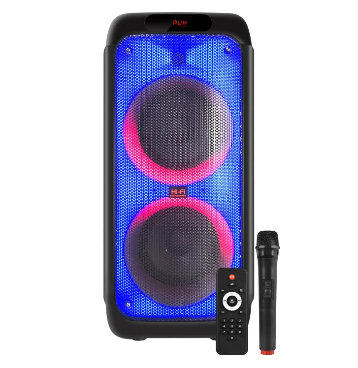Factory Party box 300 speaker dual 8inch wireless PA system rechargeable 60W  speaker with TWS