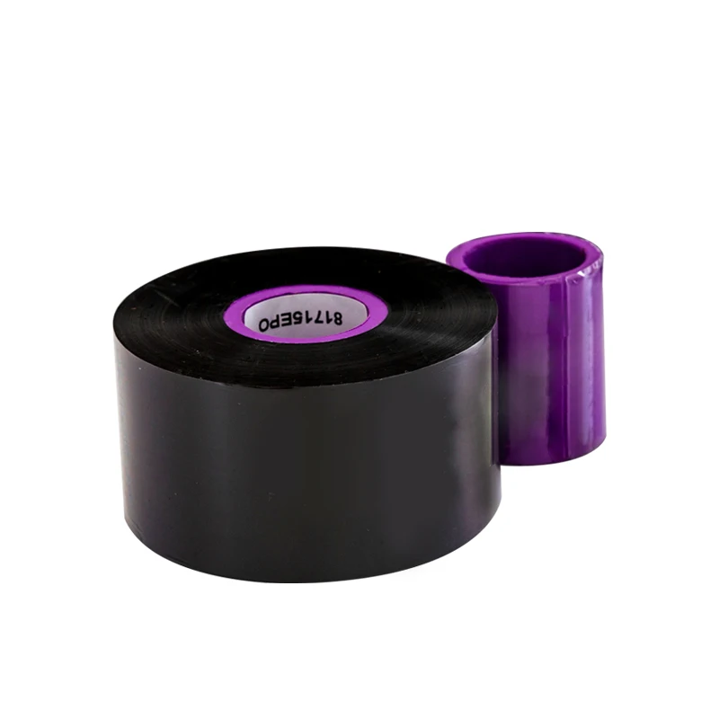 Black Economical 33*500 Wax Resin Near Edge Expiry Date Thermal Transfer Ink Ribbon For Videojet Linx Markem overprinter