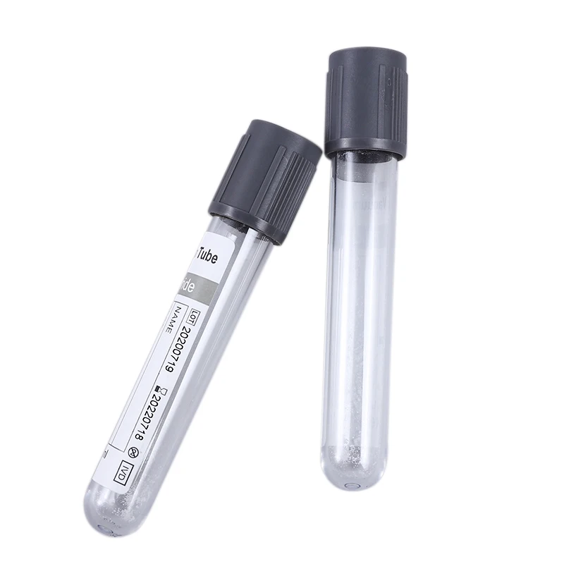 Grey Cap Head Top Disposable Single Use Medical Vacuum Blood Test Collection Tube Supplier