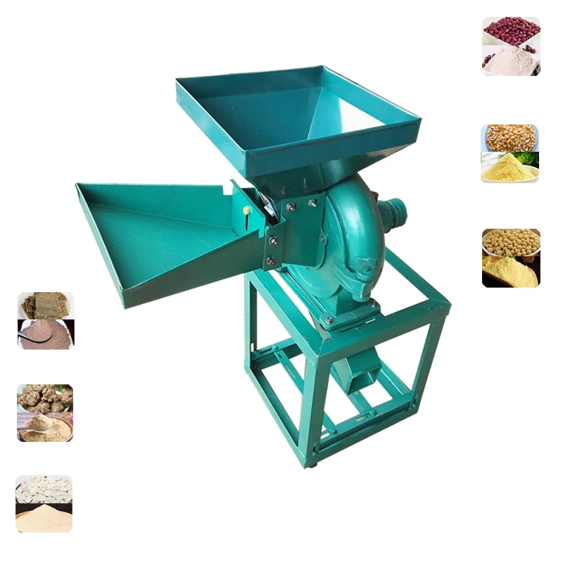 Hot grain machine multifunctional wheat feed small disc grinder animal poultry corn soybean sorghum hammer tooth claw