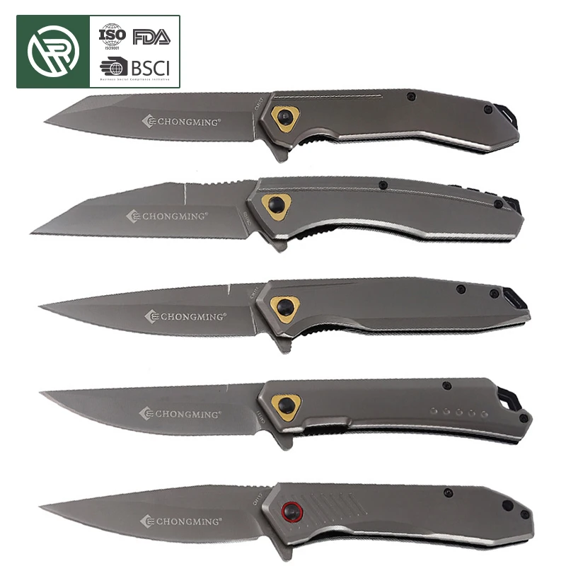 Free Sample Top Selling Products 2024 Blank Full Stainless Steel Outdoor Survival Tool Camping Folding Pocket Knife