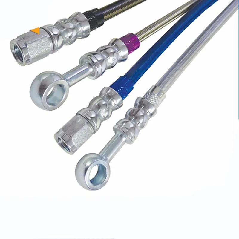 AN3 AN4 AN6 AN8 AN10 AN12 AN16  stainless steel braided PTFE liner air brake hose for Motorcycle racing