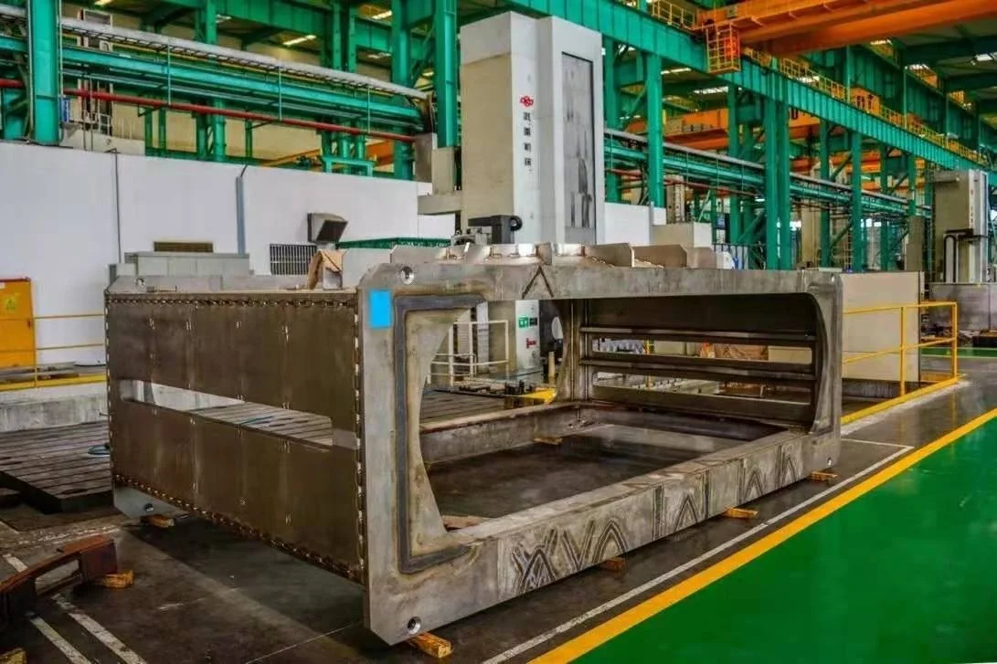 Machinery Chassis Base Frame Part Customized Heavy Metal Welded Fabrication Precision Large CNC Machining Steel Milling Service