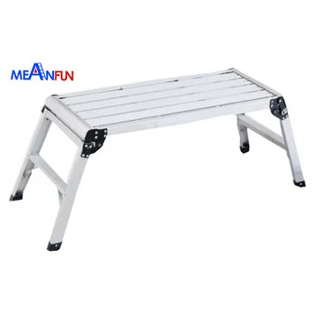 2020 High Quality aluminum car washing products folding working platform ladder