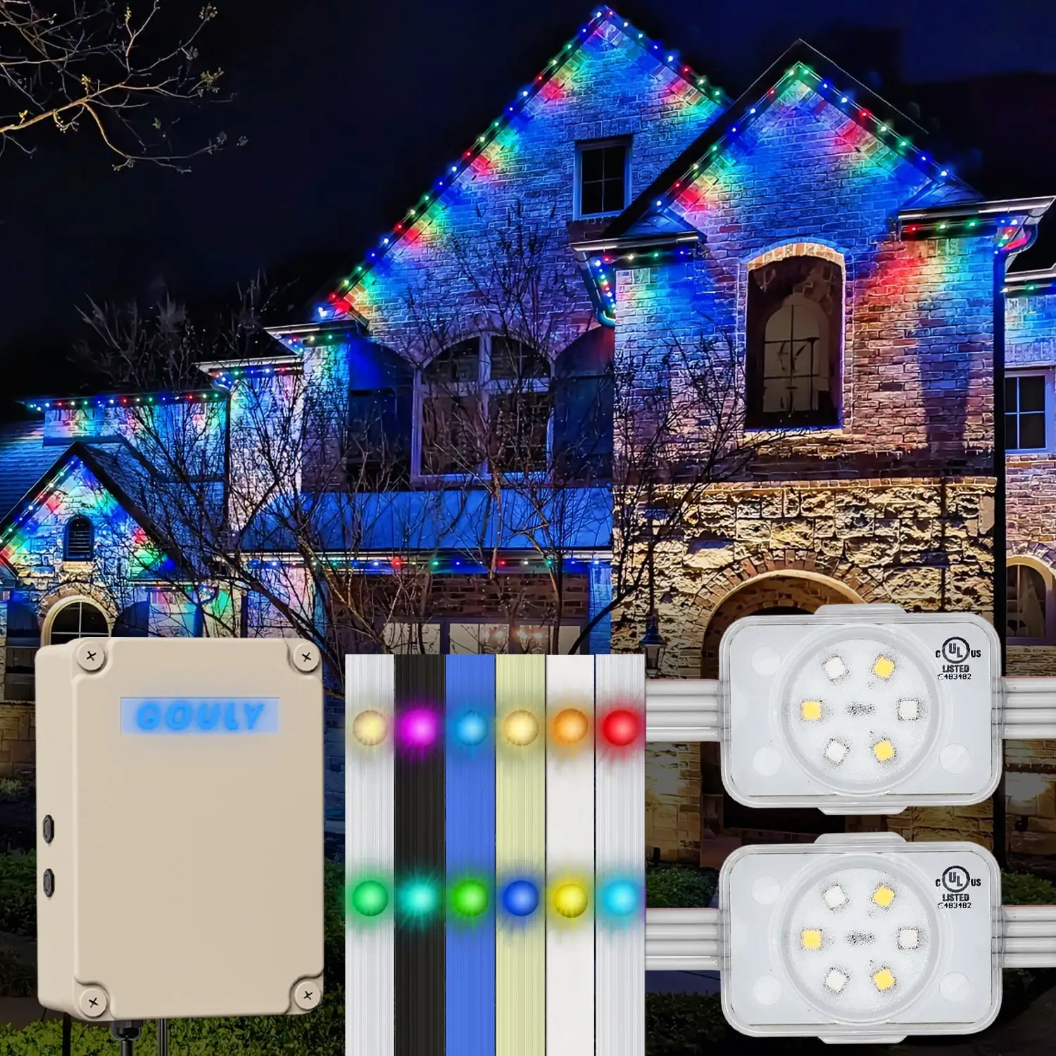 christmas led outdoor rbic lights holiday decoration ip68 outdoor permanent lights 48v rgbw led