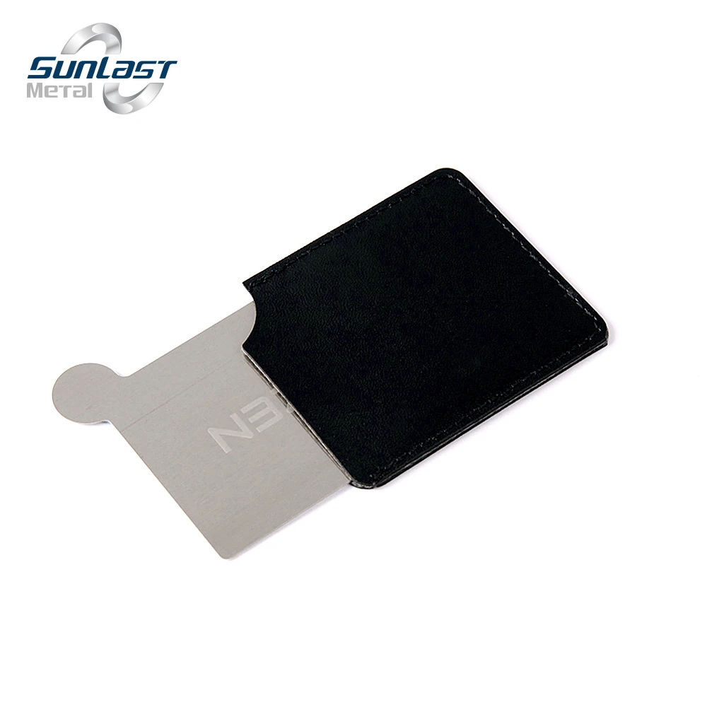 Tiny Wallet Mirror Plate Cosmetic Stainless Steel Leather Pocket Mirror Metal Unbreakable Stainless Steel Makeup Mirror