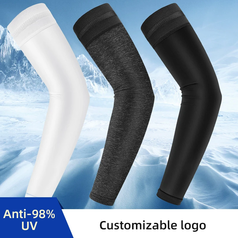 Men and women sun-proof thin cooling compression sleeves  winter sun protection cooling arm sleeves for volleyball