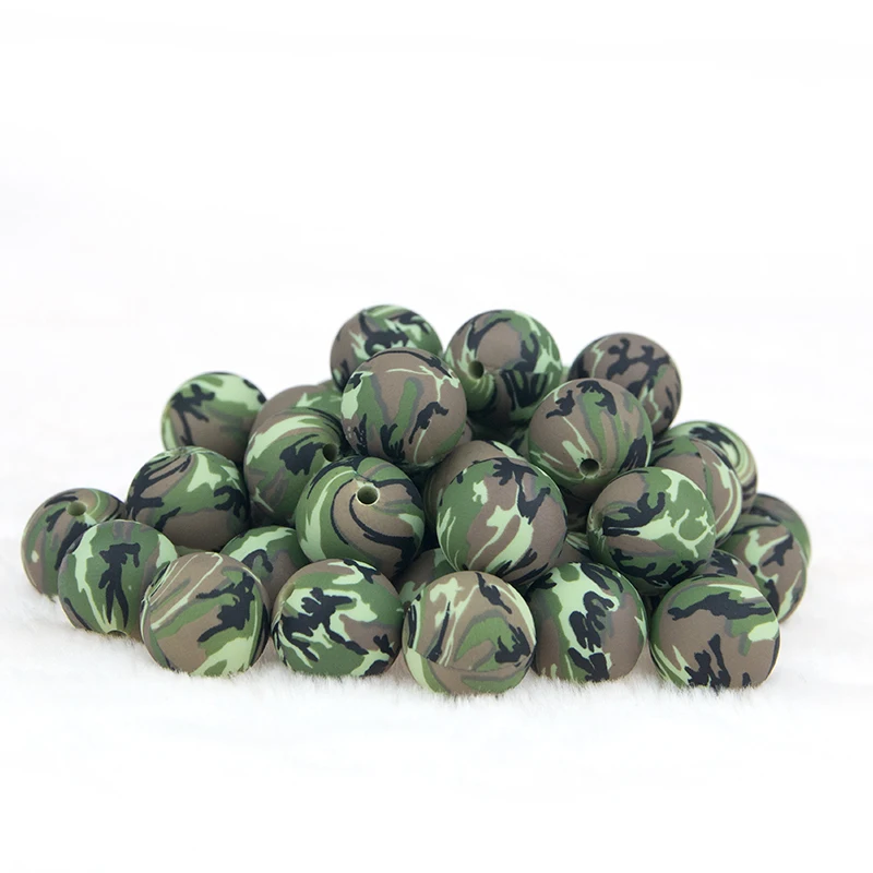 Baby Decoration Loose Beads Diy Pacifier Chain BPA free food grade Silicone Loose Beads Teething Beads