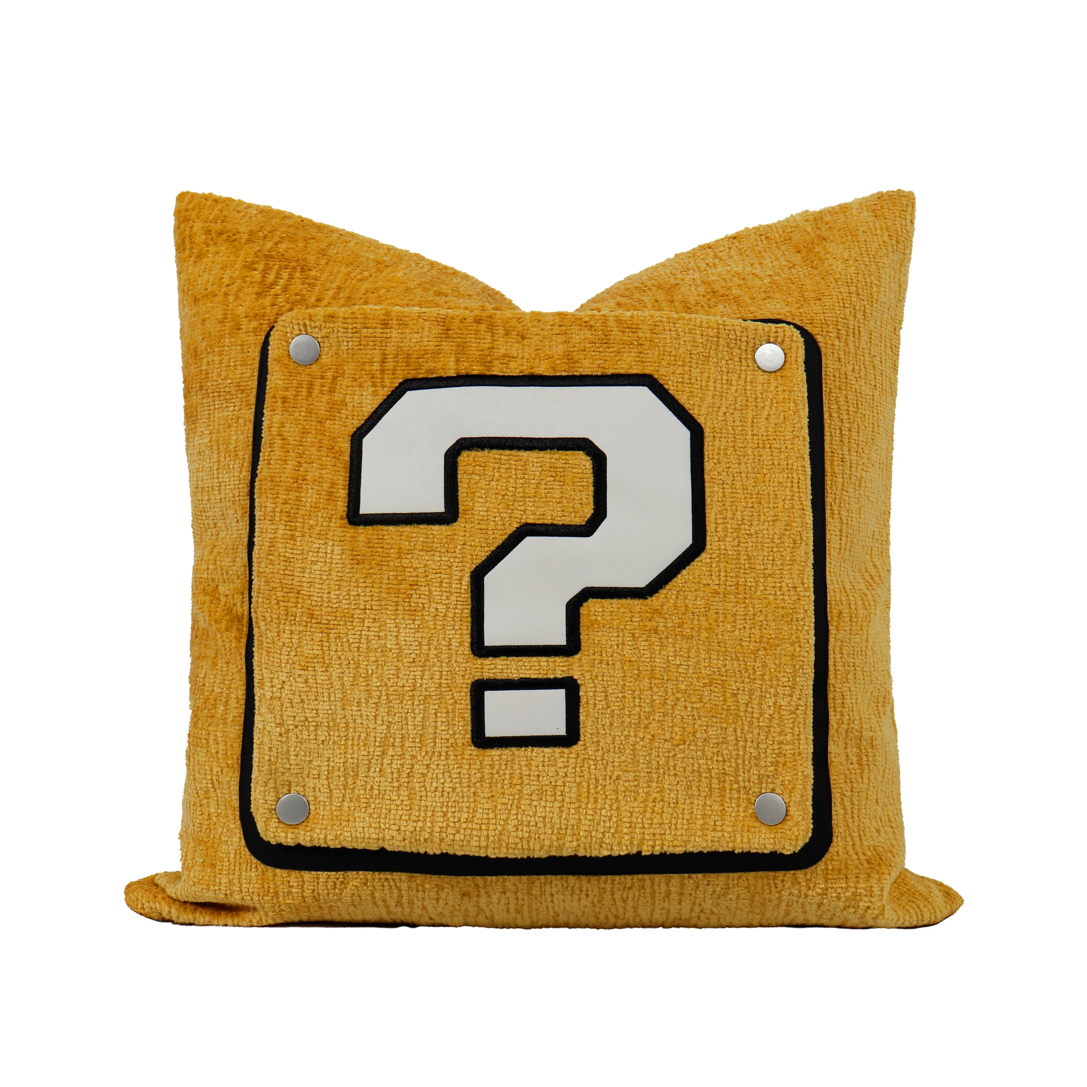 Оптовая продажа дома Tiff Новая инновационная Подушка 45*45 см с оранжевой вышивкой дизайнерская подушка для детской комнаты