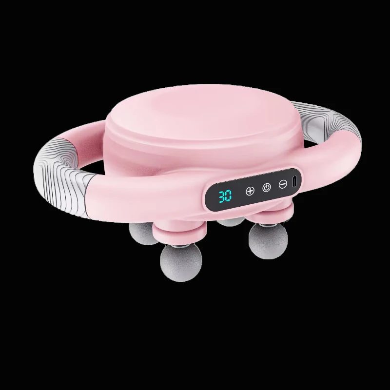 4 Heads Electric Fascia Gun USB Charging Four-Head Fascia Gun Waist And Back Massager Deep High Frequency