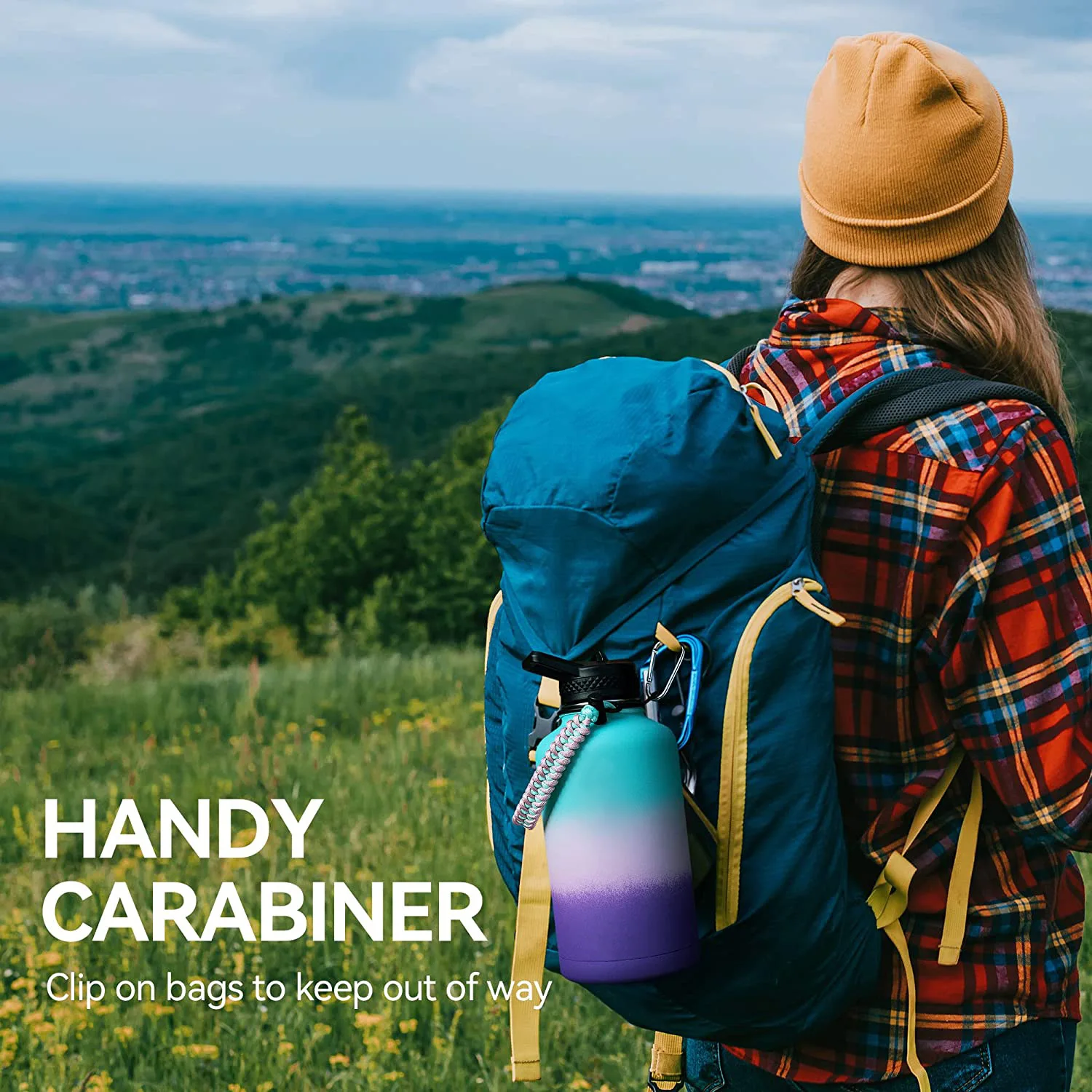 Custom Portable Sublimation Matte Stainless Steel Water Jug Large Capacity 1 Gallon Double Walled Big Water Bottle With Sleeve