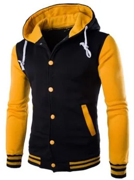 eBay classic baseball hoodies men winter warm patchwork fleece sweatshirt