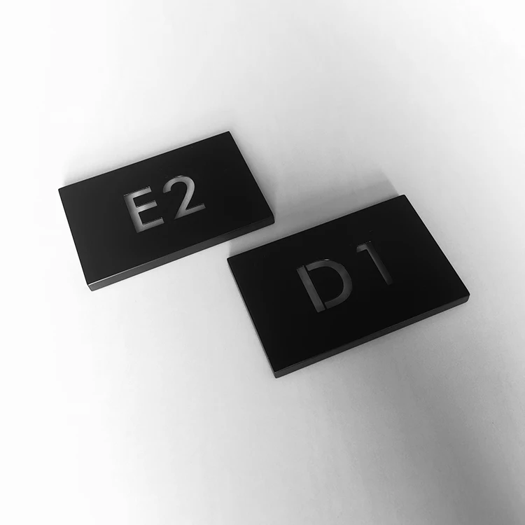 New Design Custom Waterproof Commercial Doorplate Number Embossed Door Number Plate
