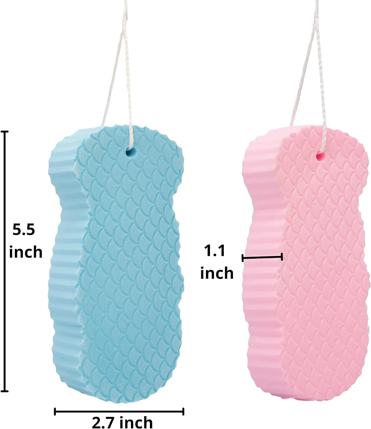 Factory Wholesale Ultra Soft Baby Body Scrubber Exfoliating Bath Remover Spa Body Sponge