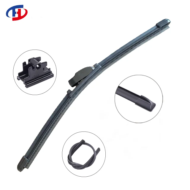 High Quality HY507 Car Windshield Wiper Blade Universal 13 Adapters Multifunctional Soft Silicone Compatible with Tesla Model Y