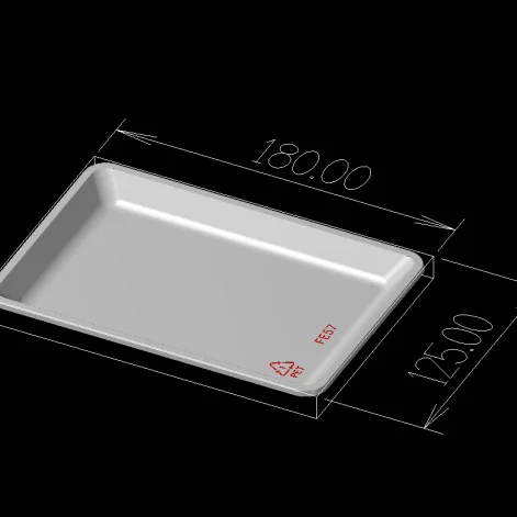 PET disposable plastic meat packaging tray food container for supermarket