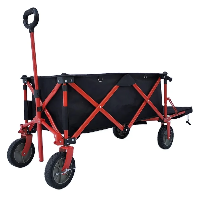 Outdoor Garden Park Utility Kids Wagon Portable Beach Trolley Cart Camping Foldable Folding Wagon