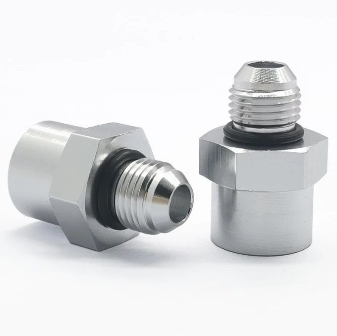 Factory customized Auto parts M16X1.5 threaded hose fitting adapter aluminum 6061