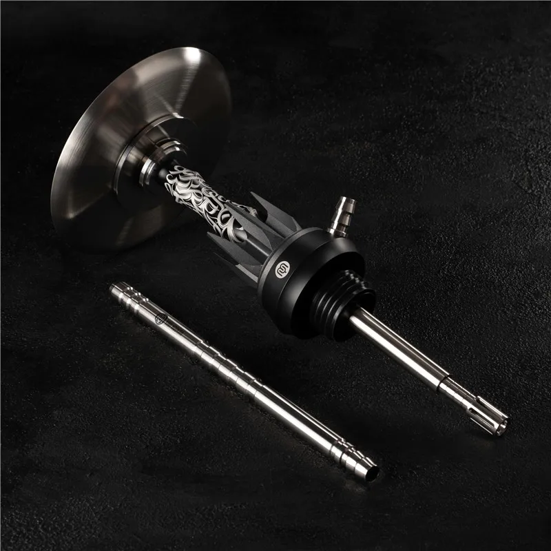 Yimi Hookah Orginal Design Crown Design Luxury Hookahs Hookah Set Les Shisha Black Color Hukkah Shisha with Gift Box