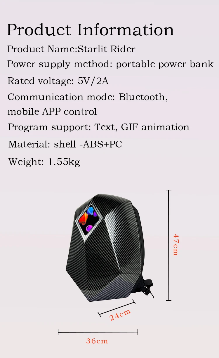 2025 trending Personalized led  backpacks app control led screen backpack smart LED Advertising DIY Dynamic led backpack