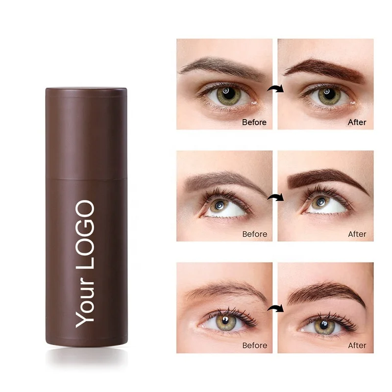 2022 New Arrival Custom Logo Waterproof Eyebrow Eye Stamp Powder Eyebrow Powder And Stencil Kit With Brow Applicator Brush