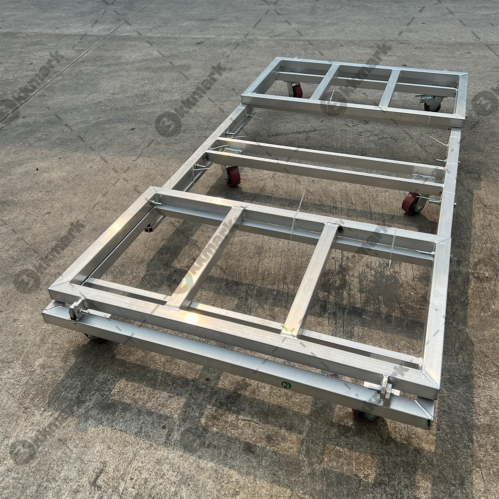 kkmark custom dj performance event stage collapsible aluminum Dolly Kit Transports stage ransport utility frame trucks cart