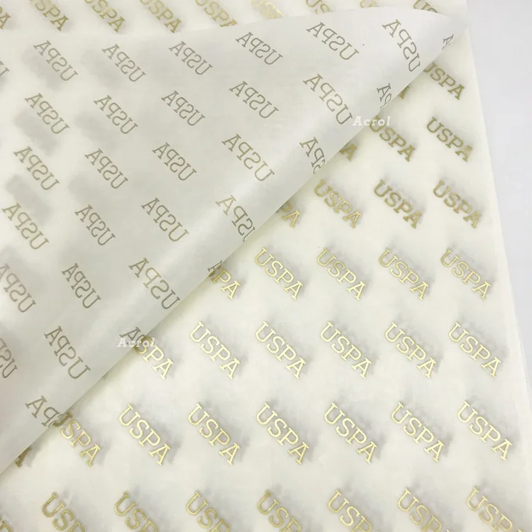 wrapping tissue paper for clothing clothes packaging with custom logo