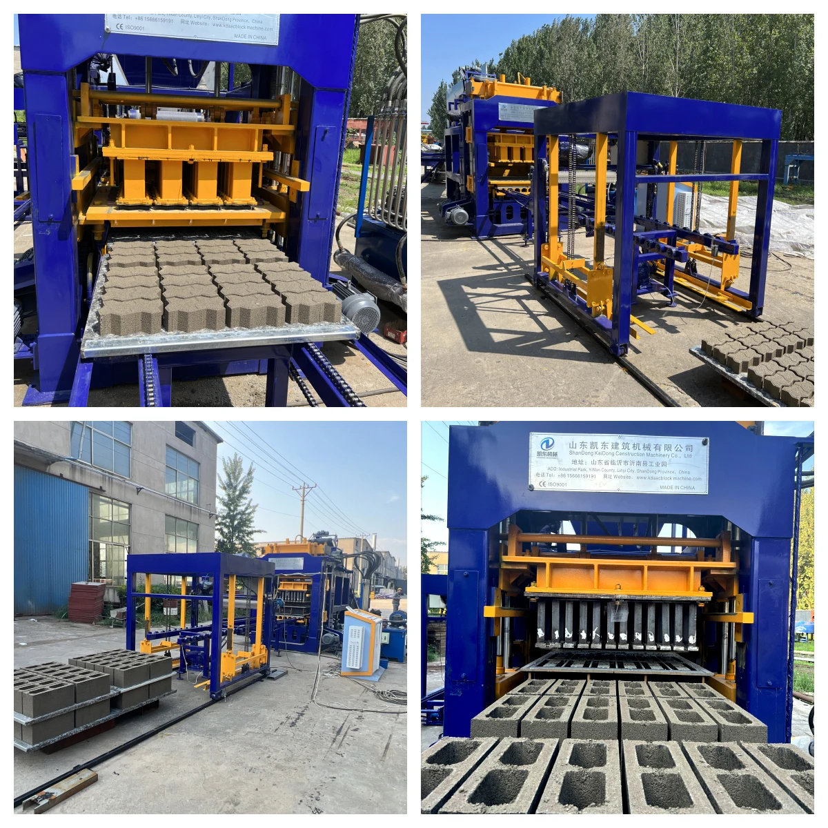 QT6-15 Hydraulic Fully Automatic Block Making Machine Concrete Interlock Brick Making Machinery Fly Ash Paver Production Line