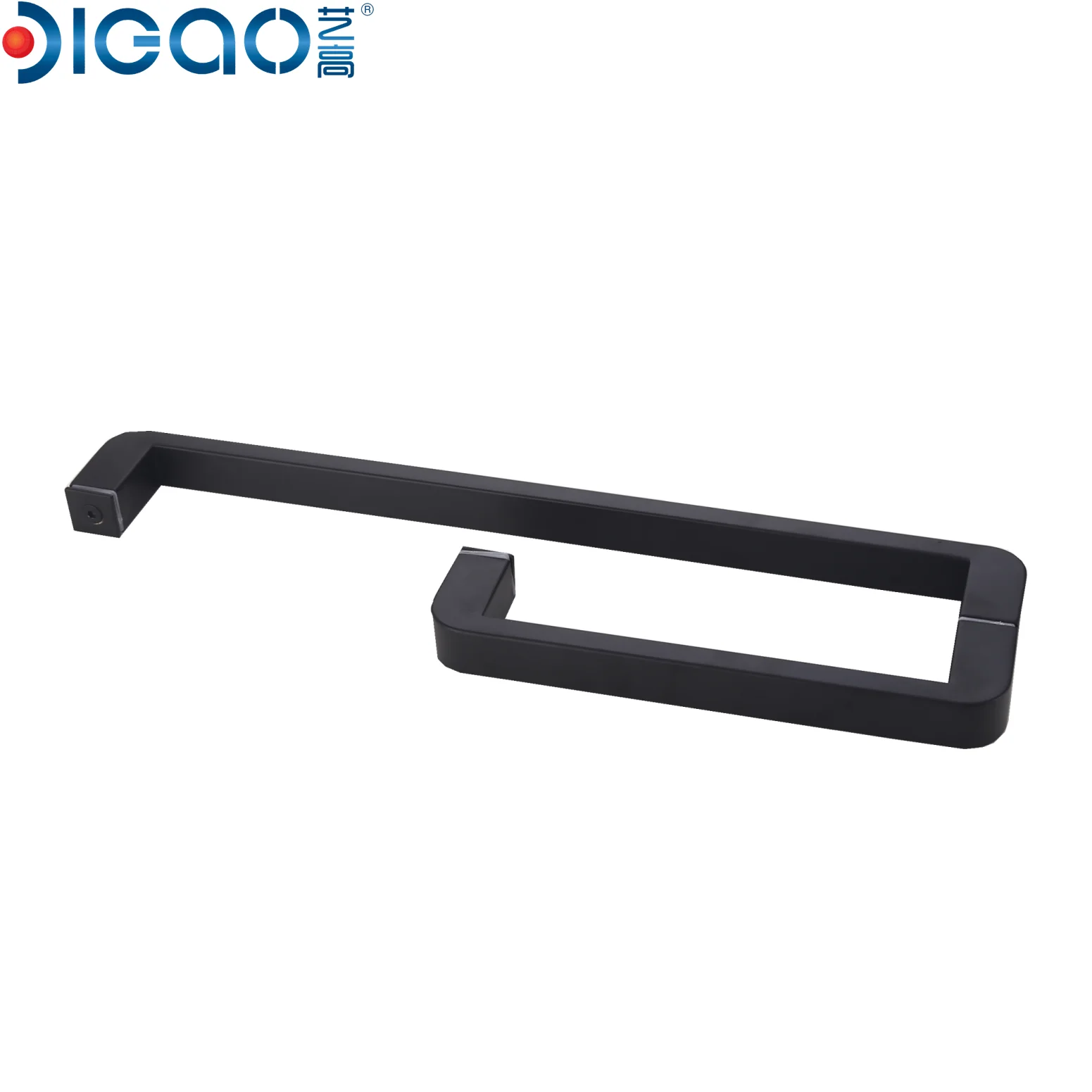 Guangdong Supplier Commercial 304 Stainless Steel Black Glass Door Handle