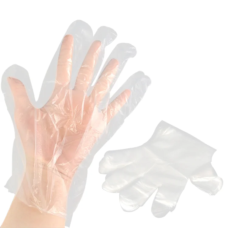 Wholesale Price Disposal Pe Tpe Ldpe Hands Protection Plastic Gloves Size Customized Household Gloves