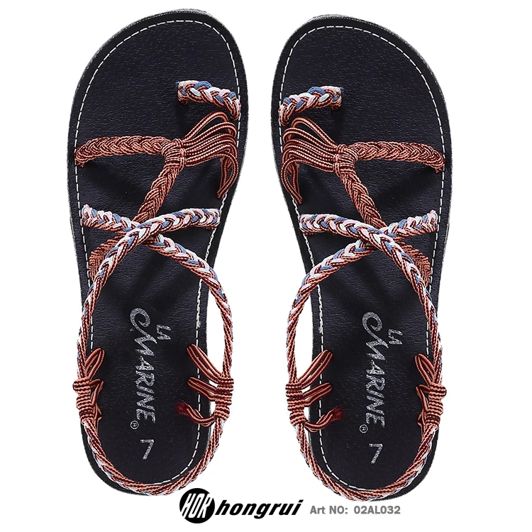 lades shoes designer sandals shoes women sandals small heels braided rope custom sandals for women and ladies 2023 new design