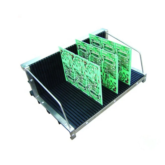 
Electronic Industrial L Style ESD Antistatic PCB Tray Circulation Hanging Basket Rack Storage Rack for SMT Product Line 
