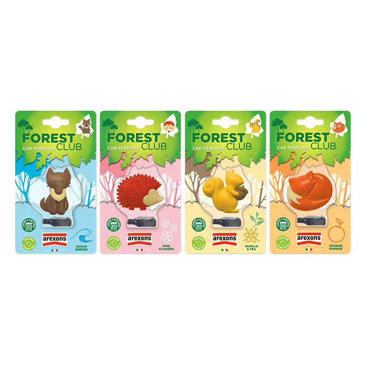 Forest Club - High Performance Animal Air Freshener Perfume Hanging In Car
