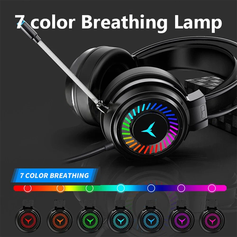 G60 Gaming Headset Noise Canceling Microphone 7.1 Stereo Surround Sound PS5 PS4 Xbox PC Laptop Mac Computer