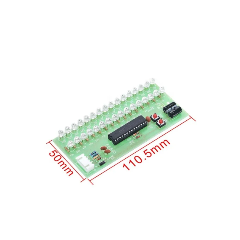 Blue Light LED Light Music Audio Spectrum Dynamic Display Volume Level Indicator Display Dual Channel 16 Lights